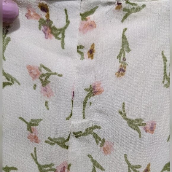 Rdi | Floral Print Waist Cutout Midi Dress - Picture 13 of 14